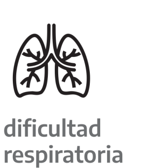 Dificultad respiratoria.